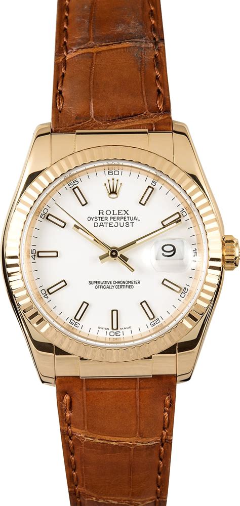 rolex genuine leather|leather rolex watches for men.